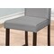 Monarch Specialties Dining Chair, Set Of 2, Counter Height, Upholstered, Kitchen, Dining Room, Pu Leather Look, Grey I 1902 - alternate 2